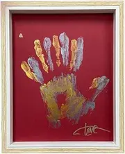 Family Handprint Kit, Baby Hand Print Kits, Baby Hand and Footprint Handmade Wooden Handprint Couple Frame, Keepsake