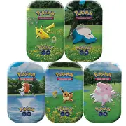 TCG Pokemon GO Mini Tin - SEALED Art Set (5 Tins)