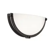 13 inch Dimmable LED Wall Sconce, Half Moon Wall Light Fixture,