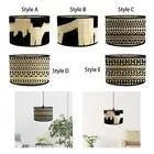 Drum Lampshade Farmhouse DIY Lights Fixture for Dining Room Study Hotel