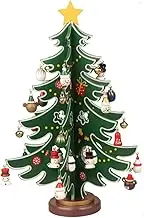 Wooden Christmas Tree Mini Tabletop Christmas Tree Wooden Xmas Tree Ornaments Table Desk Decoration Medium