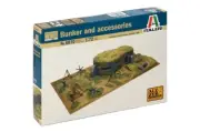 Italeri 6070 1/72 Military Model Kit WWII Battlefield Bunker Diorama Accessories