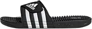 [adidas] Men's Adissage Slides, Core Black/Cloud White/Core Black, Size
