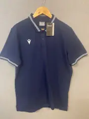 Macron Mens XL Navy Yukar Short Sleeve Polo Shirt NWT