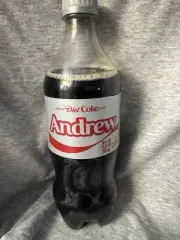Share A Coke with Andrew 2025 Personalized Gift Coca Cola Bottle 20oz Diet