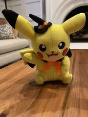 TOMY Pokemon Halloween Witch Costume Pikachu 9" Plush Toy NWOT NEW Stuffed 2017✨