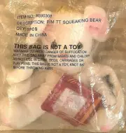 NIP Precious Moments Squeaking Bear Tender Tails Plush Christmas Tale 2001