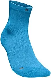 [BAUERFEIND] Running Socks "Run Ultralight Mid Cut Socks", 1 Pair Sports Socks for Women, Thin Running Socks for Jogging & Fitness, Functional Socks, Lagoon Blue, 38