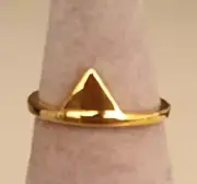 NEW Thomas Sabo Sterling Silver Y/Gold Plated Triangle Ring 925 Midi Size 50