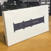 Apple Watch Ultra Strap 49mm Navy Ocean Band Black Titanium Finish One Size