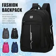 Waterproof Men's Backpack for Work, 15.6 Laptop Business Backpack, College School Backpack, Travel Backpack for Boys and Girls, Book Bag, Anti-Vibration and La