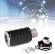 Φ51mm Motorcycle Exhaust Pipe, Motorbike Sports Modified Pipe Tail Trim,Stainless Steel Tail Throat, Loud Sound and No Muffler,ROUNDbright