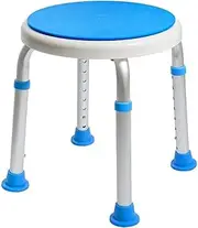 Altus Adjustable Swivel Shower Tool Seat Bench with Anti-Slip Rubber Tips Height Adjustable Aluminium Frame