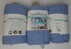 Lot of 3 Hammocks Blue Cotton w/ Rope Indoor/Outdoor 78x39 280 lbs capacity