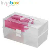 在飛比找momo購物網優惠-【livinbox 樹德】TB-503 薄霧系列手提箱(文具