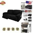 Elegant Non-Slip 2-Seater Reclining Slipcover - Machine Washable Velvet