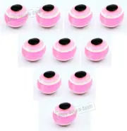 DIY lot 10 Lilac LUCKY Evil Eye Kabbalah Beads Jewelry Making Craft Kits warps