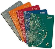 Clairefontaine 68486C Set of 5 Stapled Notebooks Collection Forever Stapled 100% Recycled - A5 14.8 x 21 cm - 96 Lined Pages - White Recycled Paper 90 g - Recycled Card Cover - Random Colors