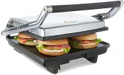 Stainless Steel 4 Slice Nonstick Electric Sandwich Press Flat Plate Grill Toast