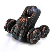 360-degree Swing Arm Rc Stunt Car - 2.4g Single Control 5 Wheels