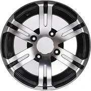 ATV Wheel Hub, 12inch ATV Wheel Rim Hub Aluminum Alloy High Strength Strudy Replacement for Quad Bike Go Kart Golf Cart Off Road Vehicle(Front Wheel)
