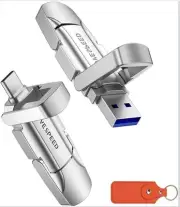 MOVE SPEED 1TB Solid State Flash Drive 570MB/s High Speed Type C + USB 3.2 New