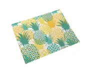 Stain Resistant Bowl Pad Heat Insulation Cotton Linen Non-slip Pineapple Cup Mat Desktop Decor -D