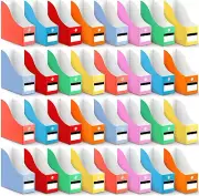 Jutom 32 Pcs Magazine File Holder Set Including Colored Foldable Desk White