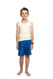 Boys Ktena Australian Made Wool Blend Thermal Singlet Vest Beige