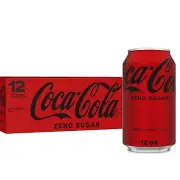 Coke Zero Sugar Cola Soda 12 oz 12 Pack Package May Vary