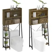 HOMCOM Over the Toilet Storage Cabinet, Over Toilet Bathroom Organizer
