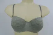 RIO Ladies Stretch Cotton Moulded Underwire Bra size 10A 10B 12A 14B Colour Grey