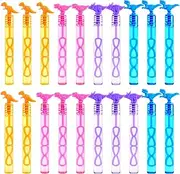 ZALAON Bubble Tubes with Wand Dinosaur Bubbles, 20 Pieces, Kids Party Bag Fillers