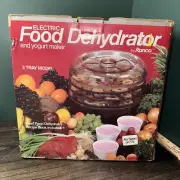 Vintage Ronco Electric Food Dehydrator & Yogurt Maker 3 Tray complete with cups