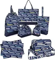 COLORFUL CANDY STYLE NT180500 Kindergarten Entrance 7-Piece Set, Water Repellent, Lightweight Type (Lesson Bag and Reflector), Lesson Bag, Kindergarten Bag, Shoe Case, Gymnastics Clothing Bag, Lunch