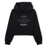 M*A*S*H The Officers Club Women's Cropped Hoodie - Black