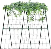 Cucumber Trellis for Raised Bed | Zucchini Trellis - Expandable Metal Support Growing Supplies for Flower Grape Bean Cucumber Growth for Gardens Backyards
