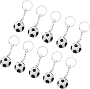 Homoyoyo 10pcs Mini Football Keychain Pendants Cute Key Ring Bag Charms for Sports Lovers Unique Soccer Design Versatile Decorative Accessories for Backpacks and Handbags