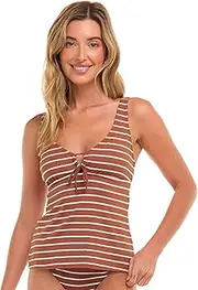 [Skye] Women's Paula Tankini Top Swimsuit with Adjustable Front Tie