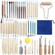 Pottery Clay Sculpting Set Smoothing Wax Carving Polymer Shapers Modeling Tools