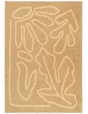 [Miss Amara] Chandra Hand Drawn Washable Rug in Brown