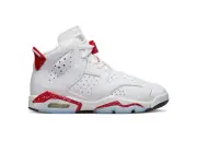 Air Jordan Big Kids 6 Retro Red Oreo Size 7Y Size 7Y,White/University Red-Black