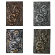 Vintage Embossed Notepad A5 Hardcover Notebook Personal Diary Ribbon