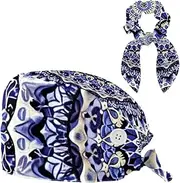 [YTYVAGT] Scrub Caps Women,Scrub Hats Suitable for Women,Classic Ethnic Style Mandala