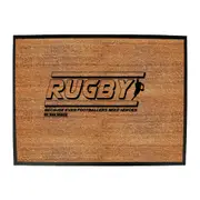 Uau Rugby Because Even Footballers Need Heroes - Funny Novelty Doormat Man Cave Floor mat