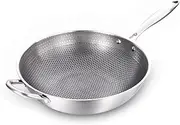 Non-Stick Coating Kitchen Supplies Wok Cooker Restaurant Home Wok Frying Pan Kitchen Cookware(34cm)(34cm)