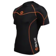 Mens Compression Armour Base Layer Short Sleeve Thermal Gym Yoga Sports Shirt