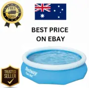 NEW Bestway 10ft Fast Set Inflatable Swimming Pool Outdoor Family Adult Size AU