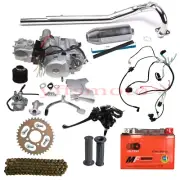 125cc Semi Auto Engine Motor Muffler Wiring ATV Quad Buggy Go Kart TRX90X Taotao