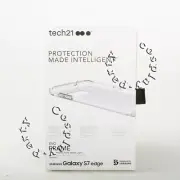 Tech21 Evo Frame Case Cover For Samsung Galaxy S7 edge - Clear & White